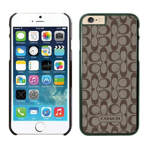 Coach Logo Signature Beige iPhone 6 Cases FAB - Click Image to Close